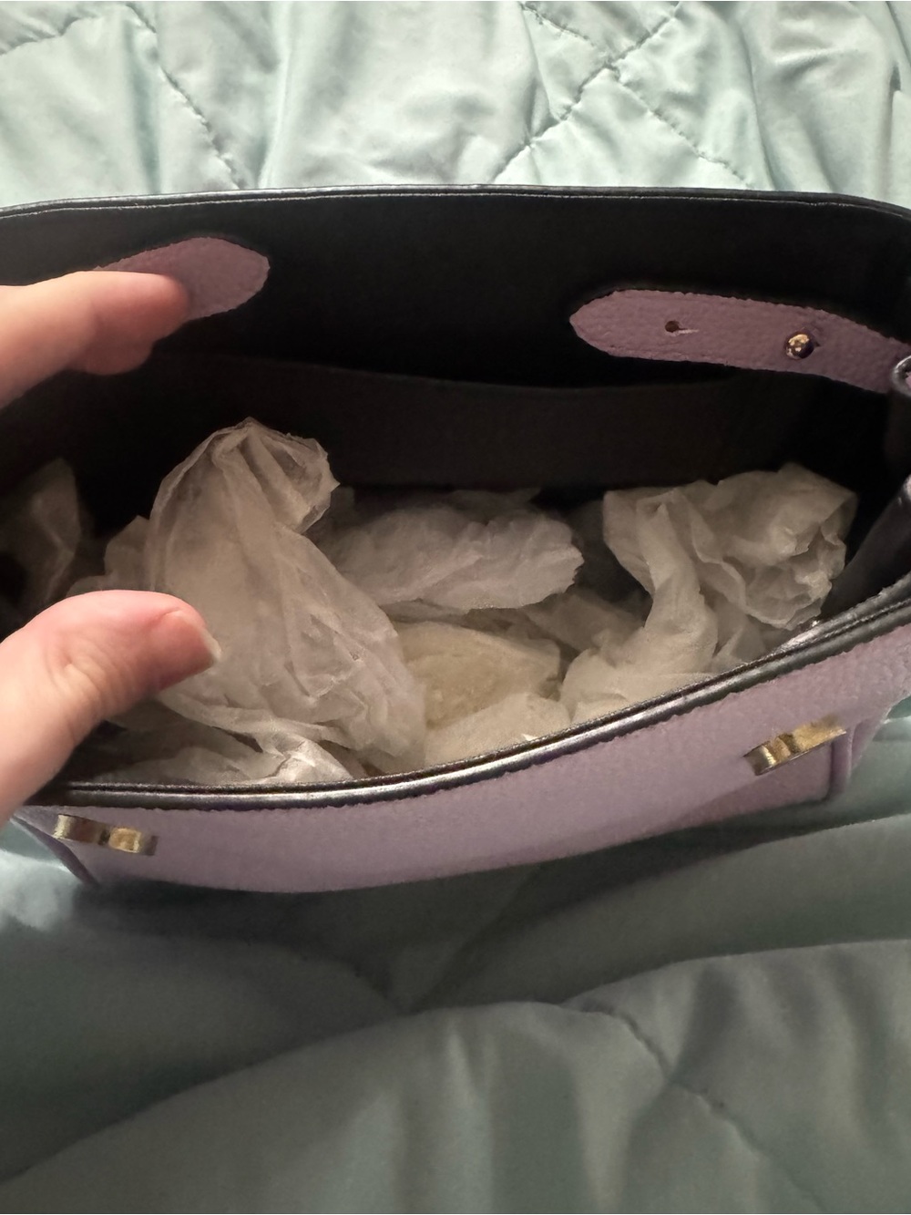 Lilac Medusa Handbag - Picture 3 of 3